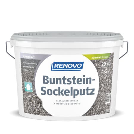 Buntstein-Sockelputz 2 - 3 mm